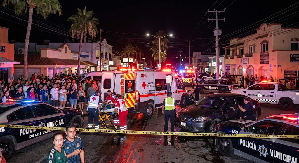 Operativo de emergencia tras el atropellamiento en Los Cabos
