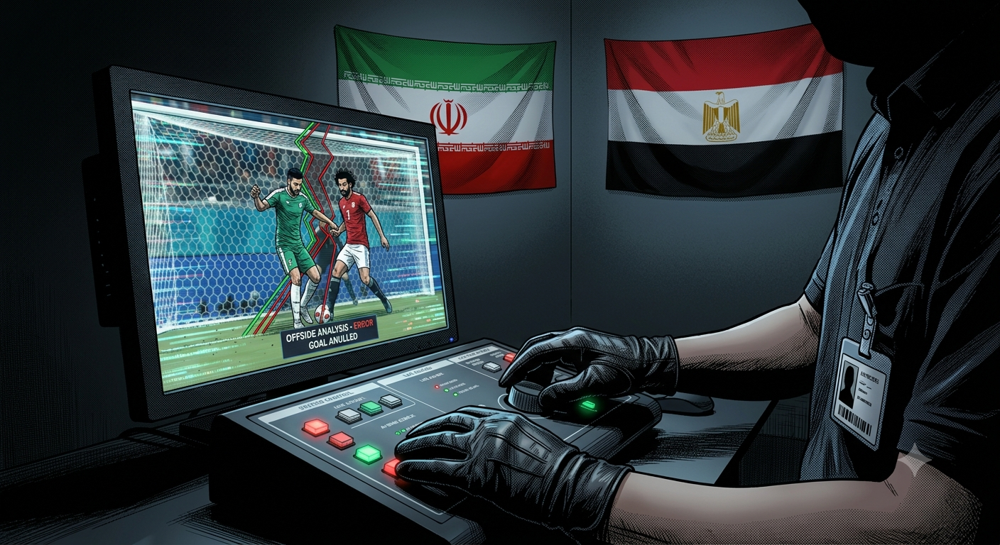 Polémica jugada del gol anulado a Irán frente a Egipto